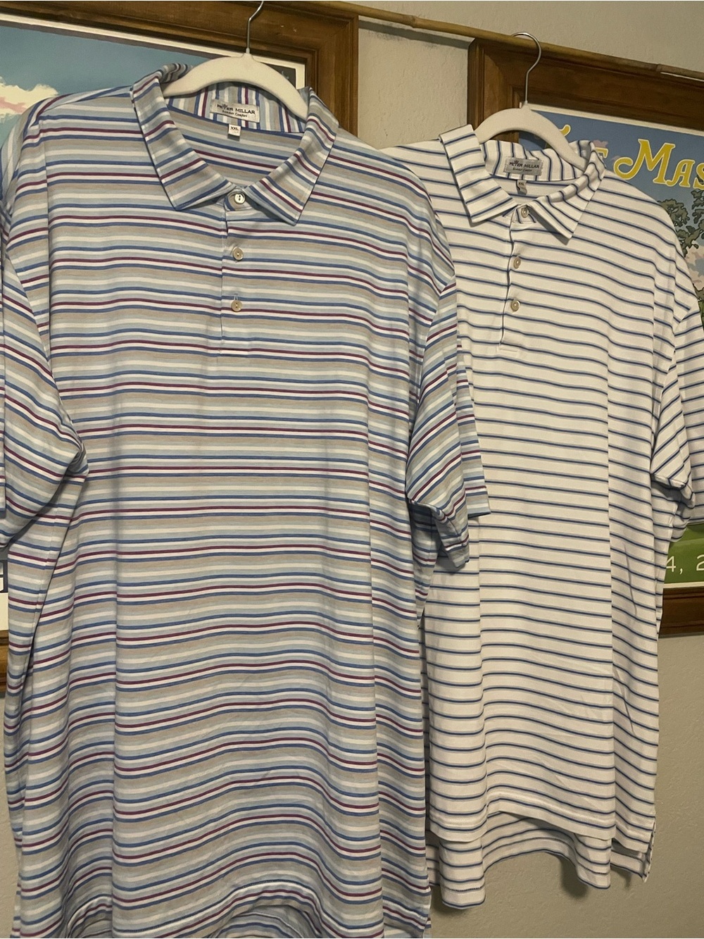 Lot of 2 Peter Millar Summer Comfort Golf Polos – Size XXL